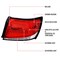 Spec-D Tuning SEDAN LED LIGHT BAR CHROME HOUSING AND RED LENS, 2PK LT-WRX084RLED-SQ-TM - alternate 4